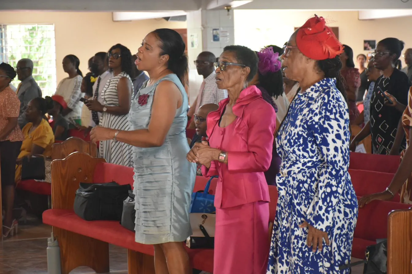 Praise and worship during the service